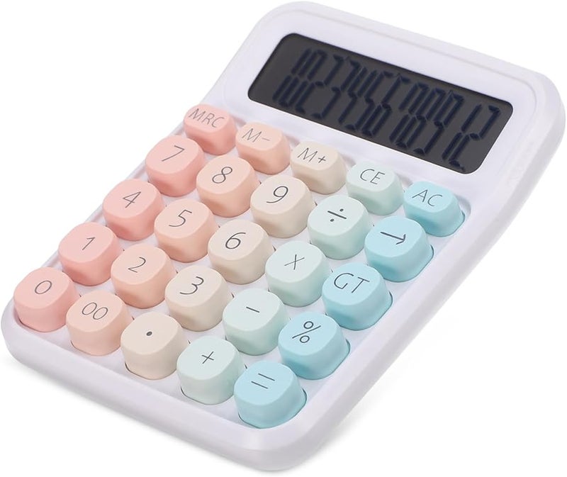 Pink Cute Aesthetic Office Calculator For Desk School And Work Use - Image 1